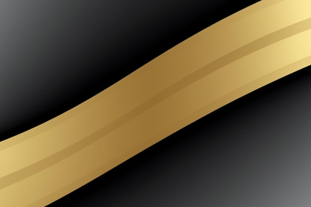 Elegantes líneas doradas sobre un elegante fondo negro para diseños de lujo