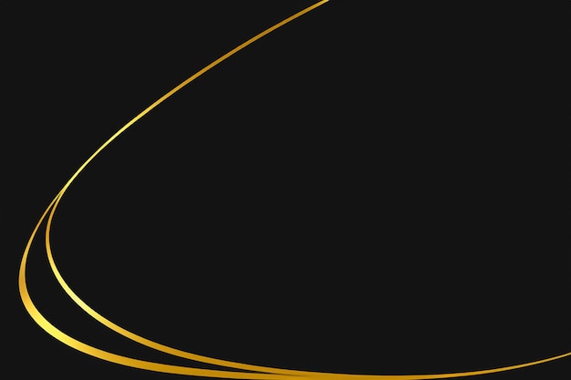 Elegantes líneas doradas sobre un elegante fondo negro para diseños de lujo