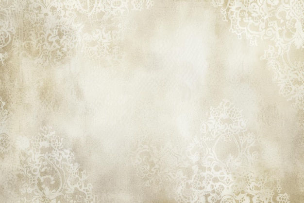 Elegantes Spitzenoverlay auf Vintage-Altpapier-Hintergrund