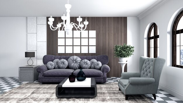 Elegantes Wohnzimmer Interieur