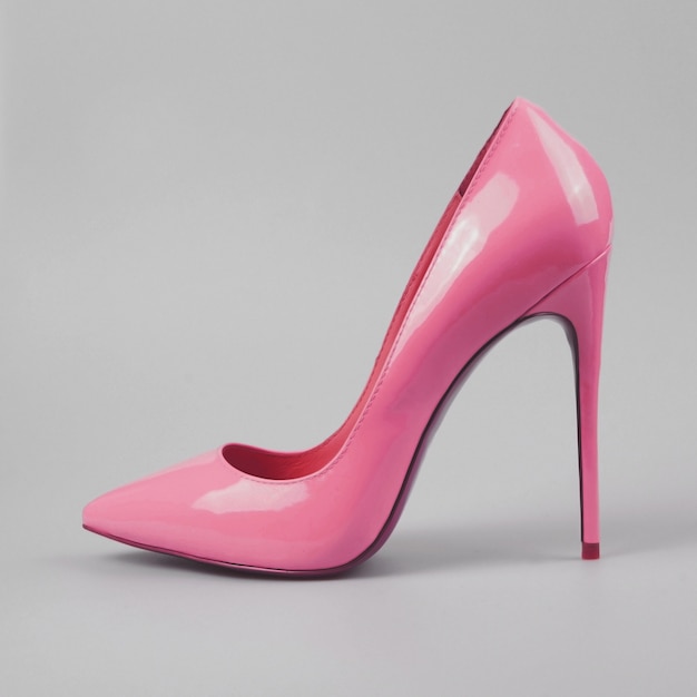 Elegantes zapatos femeninos de color rosa