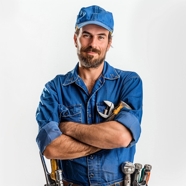 Elektriker bei der Elektroplatte