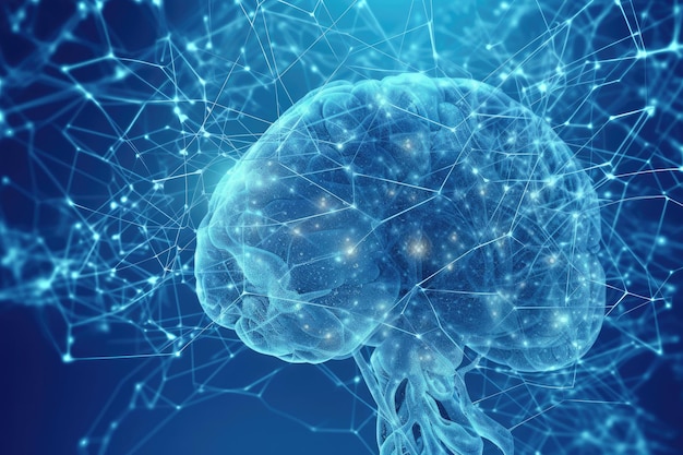 Elektrische Aktivität im menschlichen Gehirn Generative KI