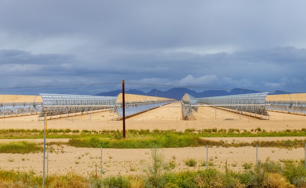 Elektrische Station der Solarwarmwasserbereitungsanlage auf Arizona