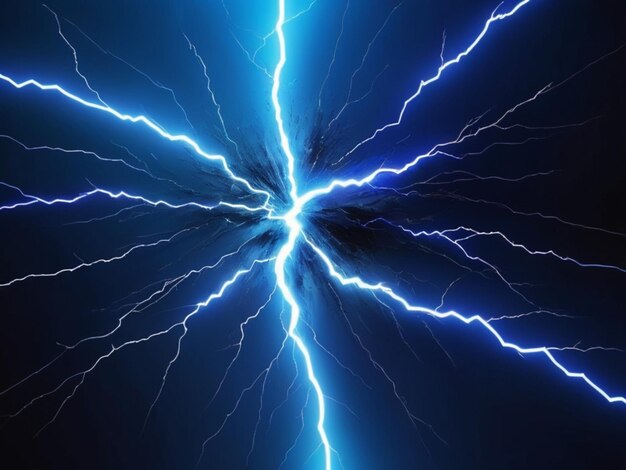 Elektrischer blauer Blitz-Hintergrund