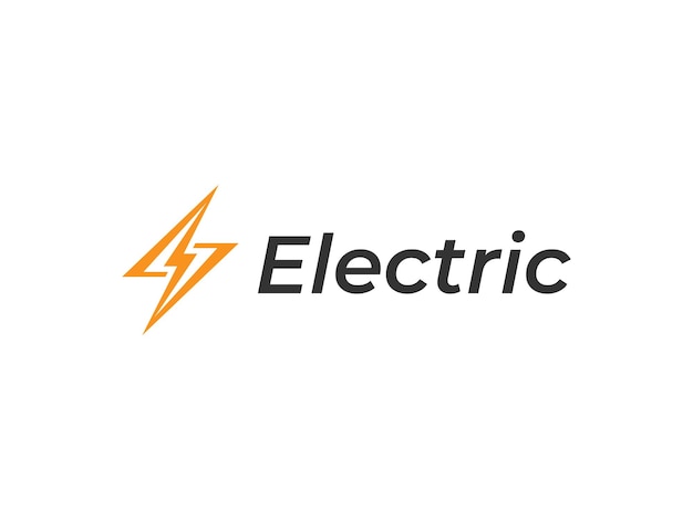 Elektro-Logo-Vektor-Illustration der Vorlage des Logos für Blitzenergie