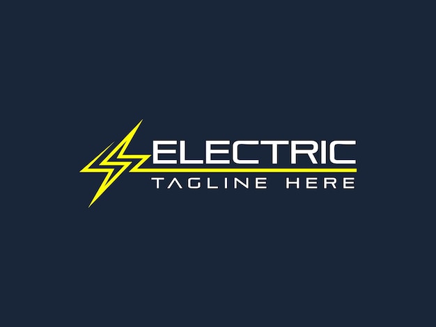 Elektro-Logo-Vektor-Illustration der Vorlage des Logos für Blitzenergie