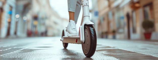 Elektro-Scooter-Mobilitätskonzept durch KI generiert