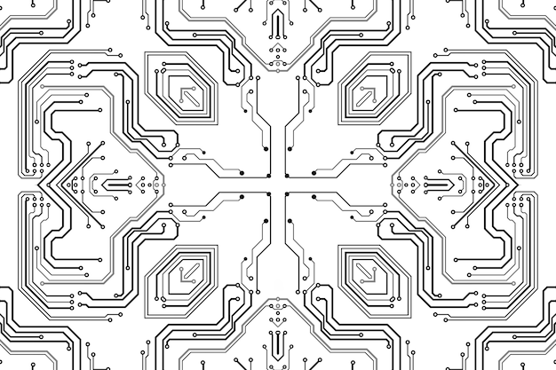 Elektronik-Chipkarte. Leiterplatte elektronisches Hightech-Modell, Digitaltechnik