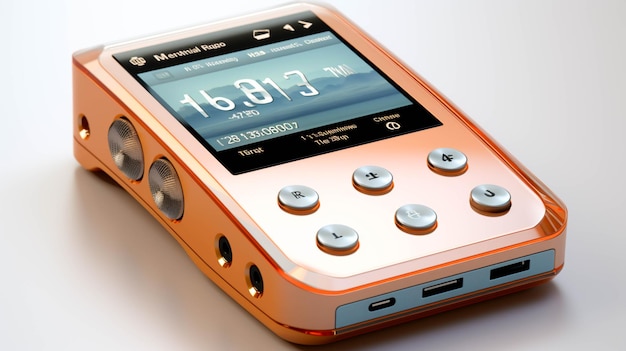 Elektronisches Gerät Mp3-Player auf weißem Hintergrund