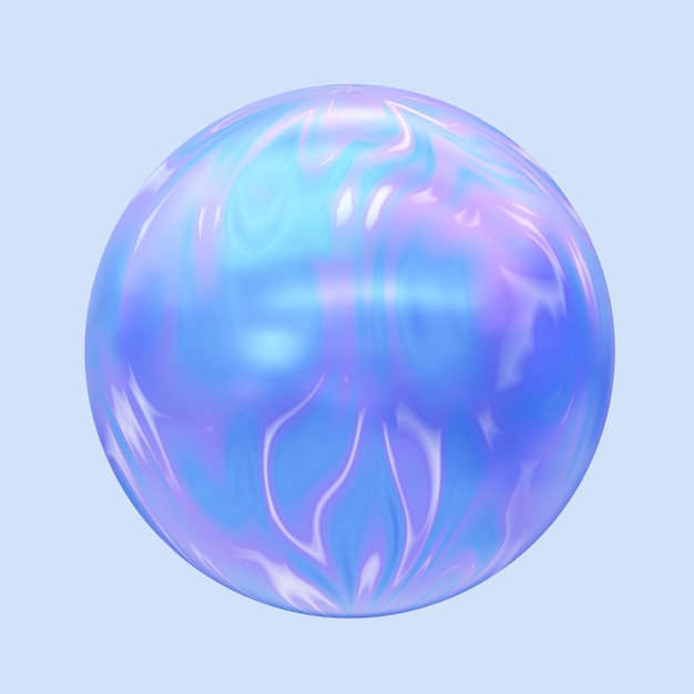 Elemento de bola abstracto 3d