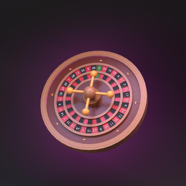 Foto elemento de casino de mesa de póquer de ruleta render en 3d