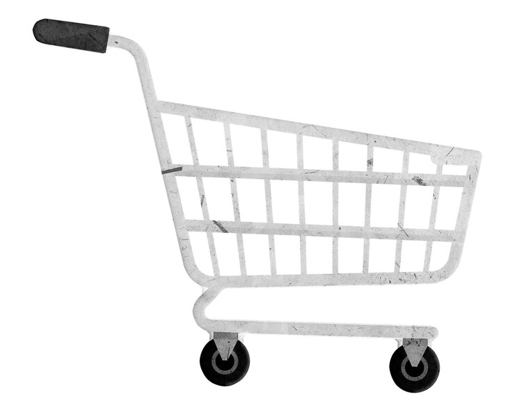 Foto elemento de carrinho de compras png fundo transparente