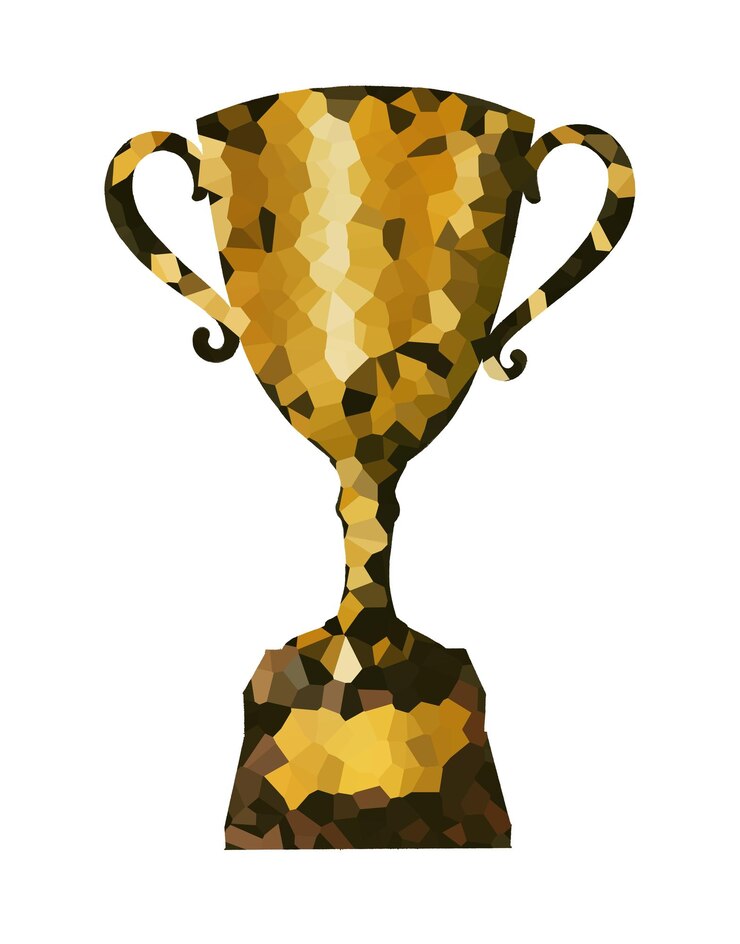 Foto elemento de design de ilustração de troféu de estilo cristalizado