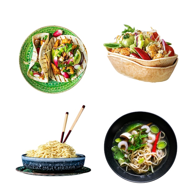 Elemento de design de menus autênticos caseiros