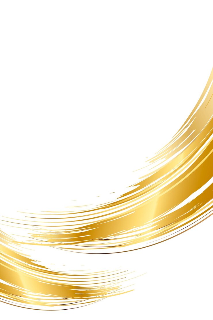Foto elemento de design de traço de pincel dourado