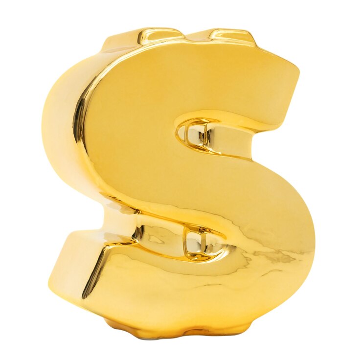 Foto elemento de financiamento e orçamento do modelo de sinal de dólar em ouro png