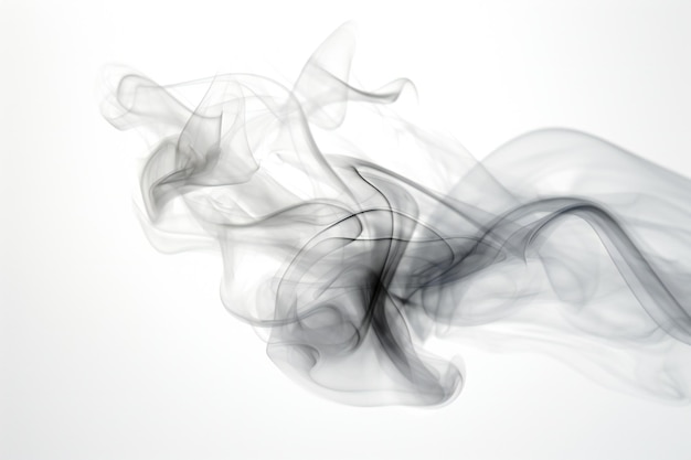 elemento de fumaça em fundo branco