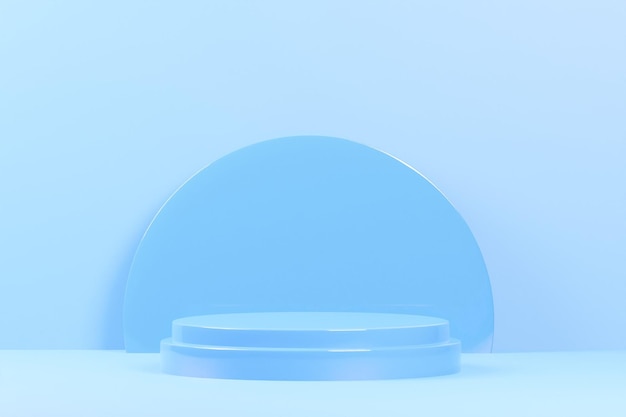Elemento de maquete de produto de ilustração de renderização 3D do pódio