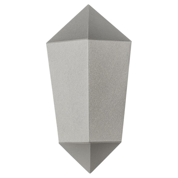 Foto elemento de diseño de artesanía de papel de prisma hexagonal plateado