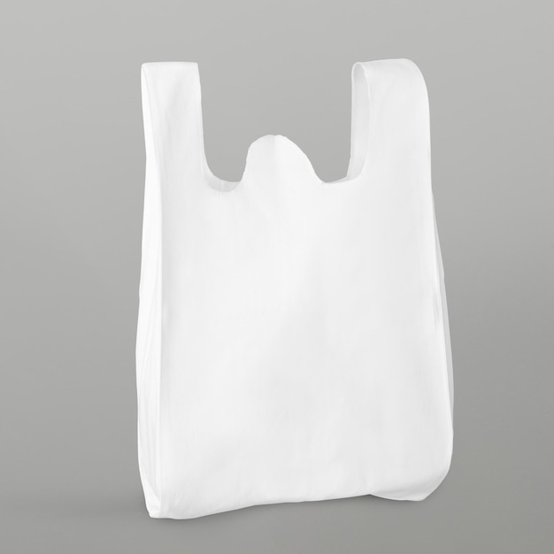Elemento de diseño de la bolsa de comestibles blanca reutilizable