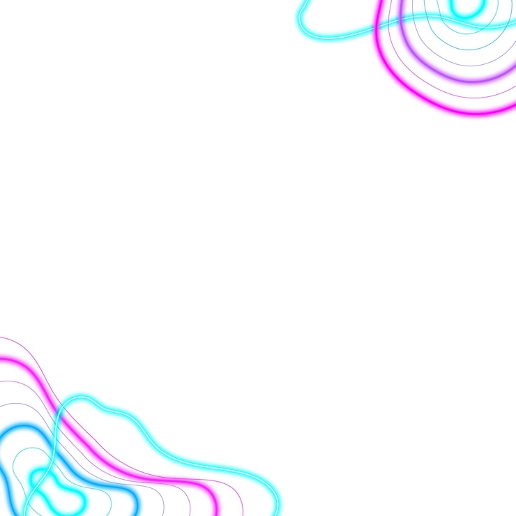 Foto elemento de diseño de borde abstracto de neón rosa y azul