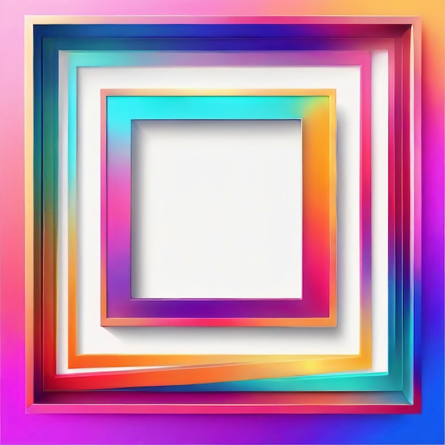 Foto elemento de diseño cuadrado colorido