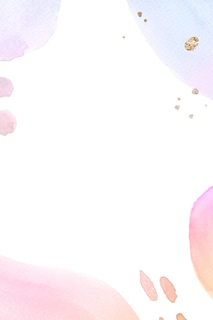Elemento de diseño de fondo con patrón de acuarela pastel