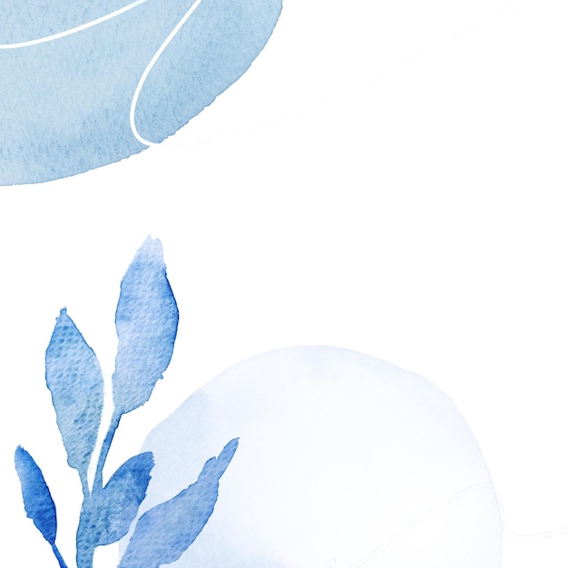 Elemento de diseño de fondo con textura de acuarela azul de Memphis
