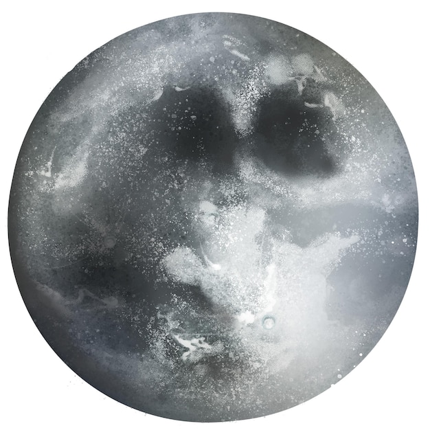 Elemento de diseño de luna llena Png