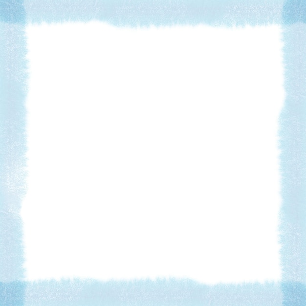 Elemento de diseño del marco de trazo de pincel azul cuadrado