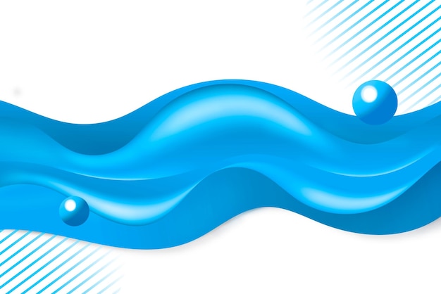 Elemento de diseño de la onda azul