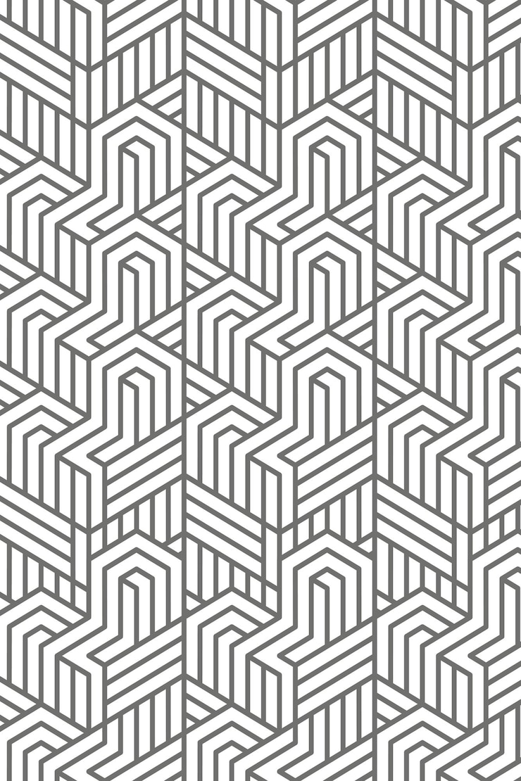 Elemento de diseño de patrón elegante de entrelazamiento gris