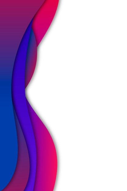 Elemento de diseño de la plantilla del marco de la curva de gradiente de neón