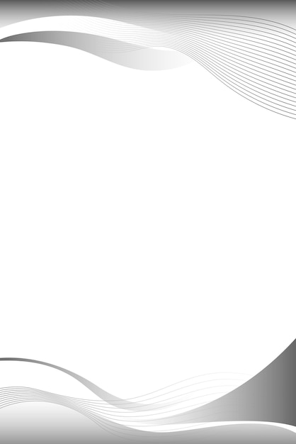 Elemento de diseño de la plantilla de marco de curva gris