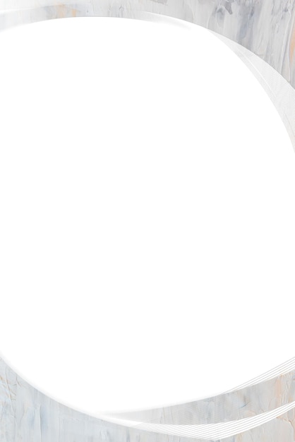 Elemento de diseño de la plantilla del marco curvo gris claro con textura