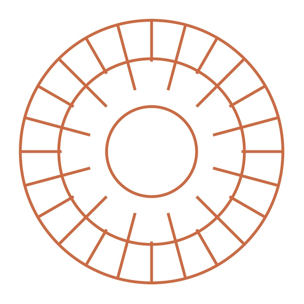 Elemento flor png círculo diseño gráfico fondo transparente
