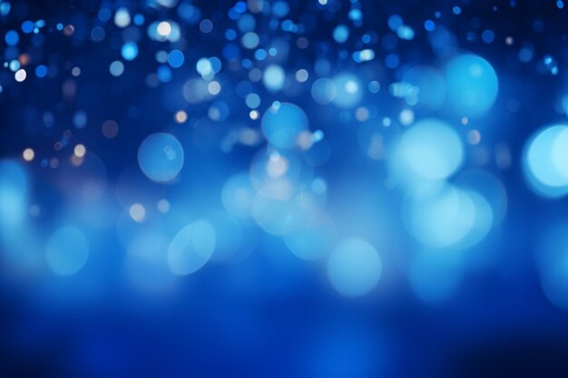 Elemento de fondo de bokeh azul del diseño natura fondo azul borroso