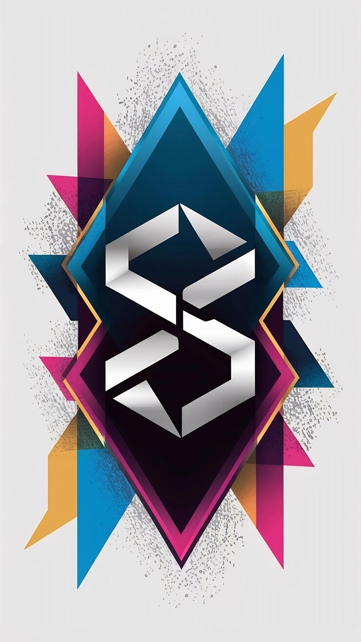 Foto elemento de forma abstracta diseño vectorial de íconos de signos del logotipo de la empresa s l