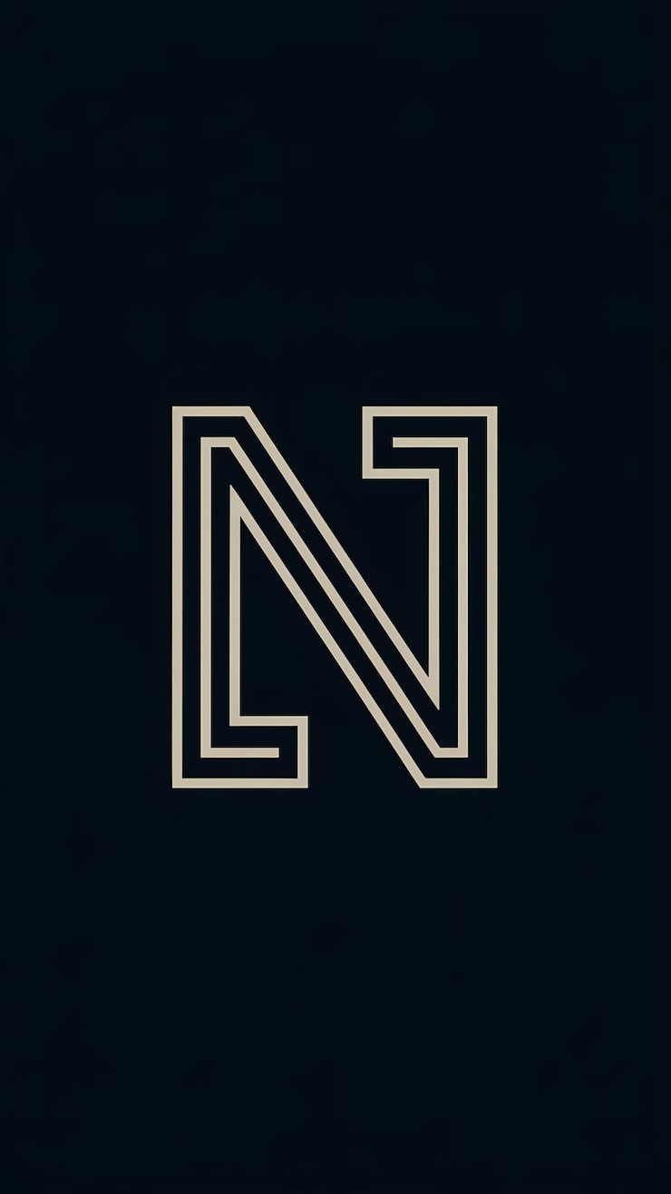 Foto elemento de forma abstracta diseño vectorial del logotipo de la empresa, del signo y del icono n l