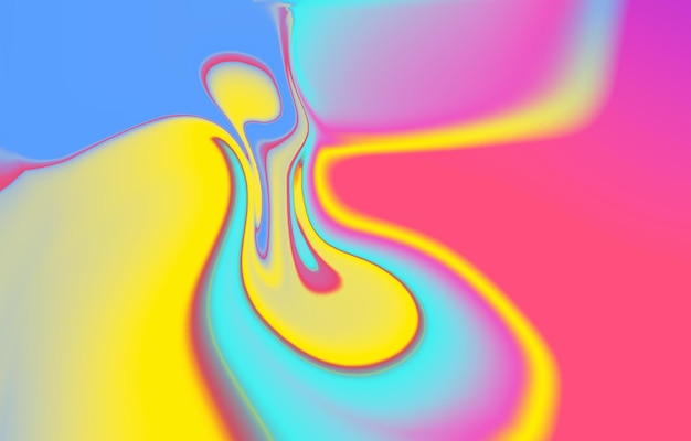 Elemento gráfico moderno abstracto Formas y ondas coloreadas dinámicas Resumen de degradado