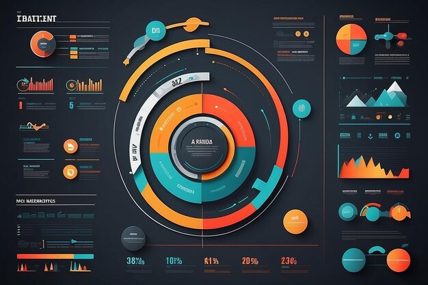Elemento infográfico de diseño vectorial