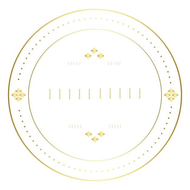Elemento png de crachá dourado fundo transparente