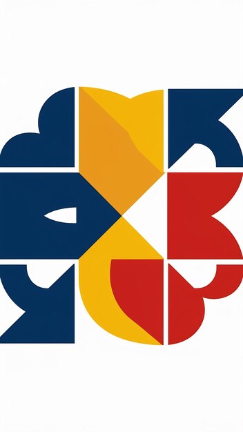 Elementos abstractos del logotipo del signo de la empresa icono vectorial