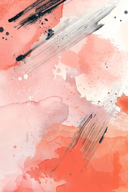 elementos abstratos em um fundo elegante com textura de aquarela
