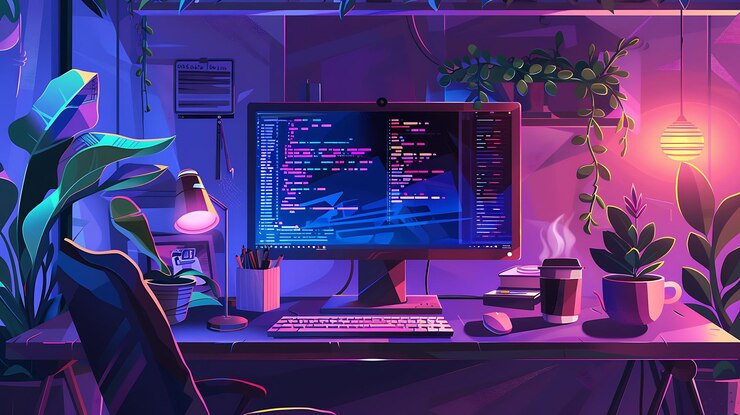 Foto elementos de cerradura y rompecabezas digitales futuristas en un entorno de ciberseguridad de neón