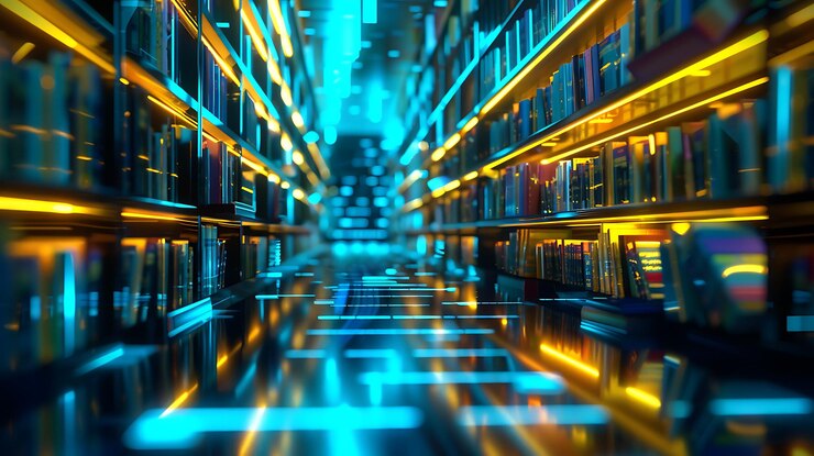 Elementos de cerradura y rompecabezas digitales futuristas en un entorno de ciberseguridad de neón