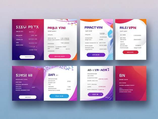 Elementos coloridos de modelos de apresentação em um fundo abstrato Infografias vetoriais Utilização em Pres