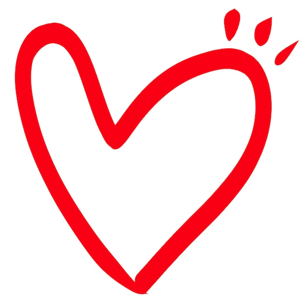 Elementos de corazón dibujados a mano en acuarela para pegatinas diseño decoración scrapbooking postales libros