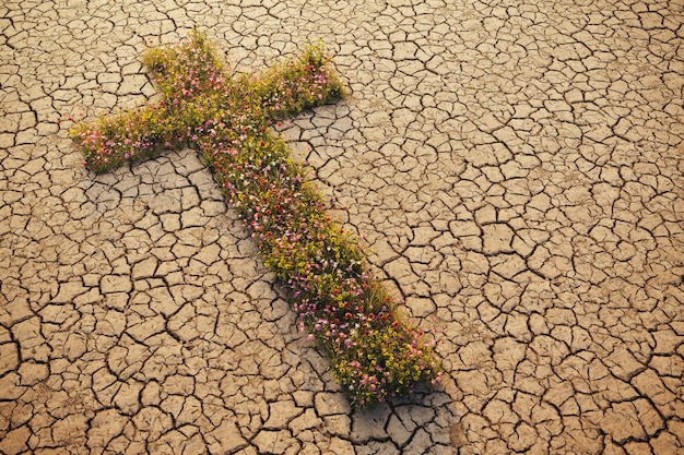 Foto elementos da religião cristã sobre a fé e deus